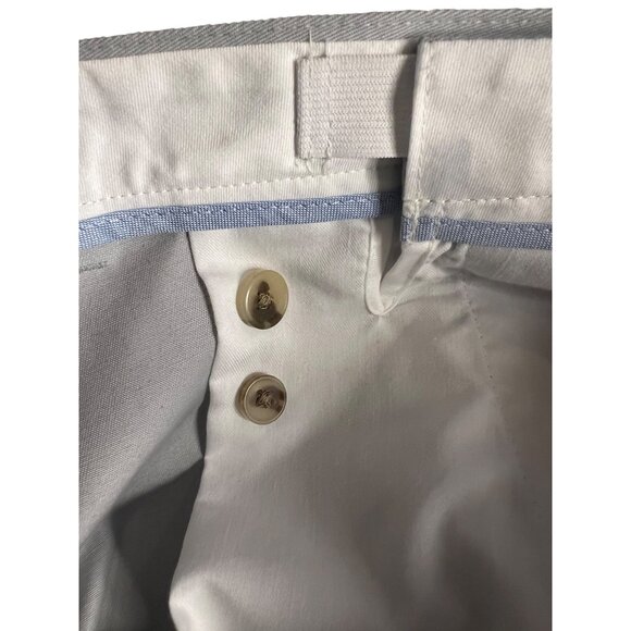 Lands End men’s dress pants size 38 traditional fit light gray flat front pocket - Picture 12 of 16